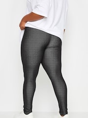 Yours Curve Black Jersey Leggings - Image 2 of 4