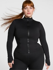Victoria's Secret PINK Black Relay Sports Full Zip Jacket - Image 1 of 3