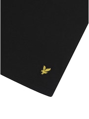 Lyle & Scott Black Long Sleeve Boys Burt T-Shirt and Cuffed Trousers Set - Image 3 of 6