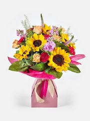 Lucy Tiffney Bright Sunflower Fresh Flower Bouquet in Gift Bag - Image 4 of 5