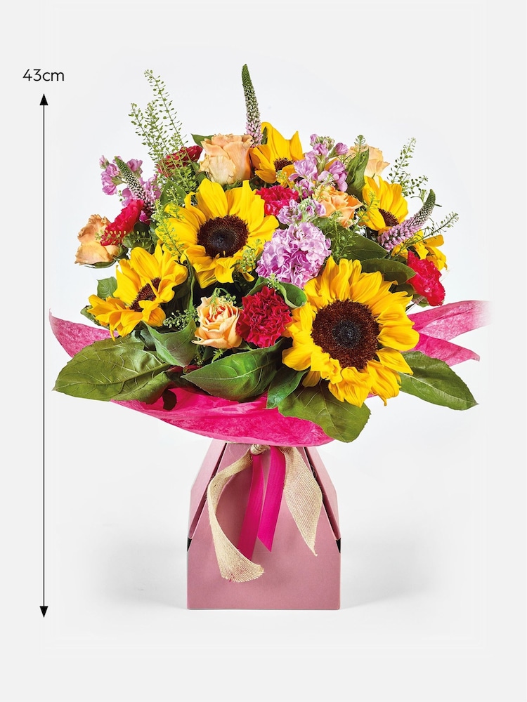 Lucy Tiffney Bright Sunflower Fresh Flower Bouquet in Gift Bag - Image 5 of 5