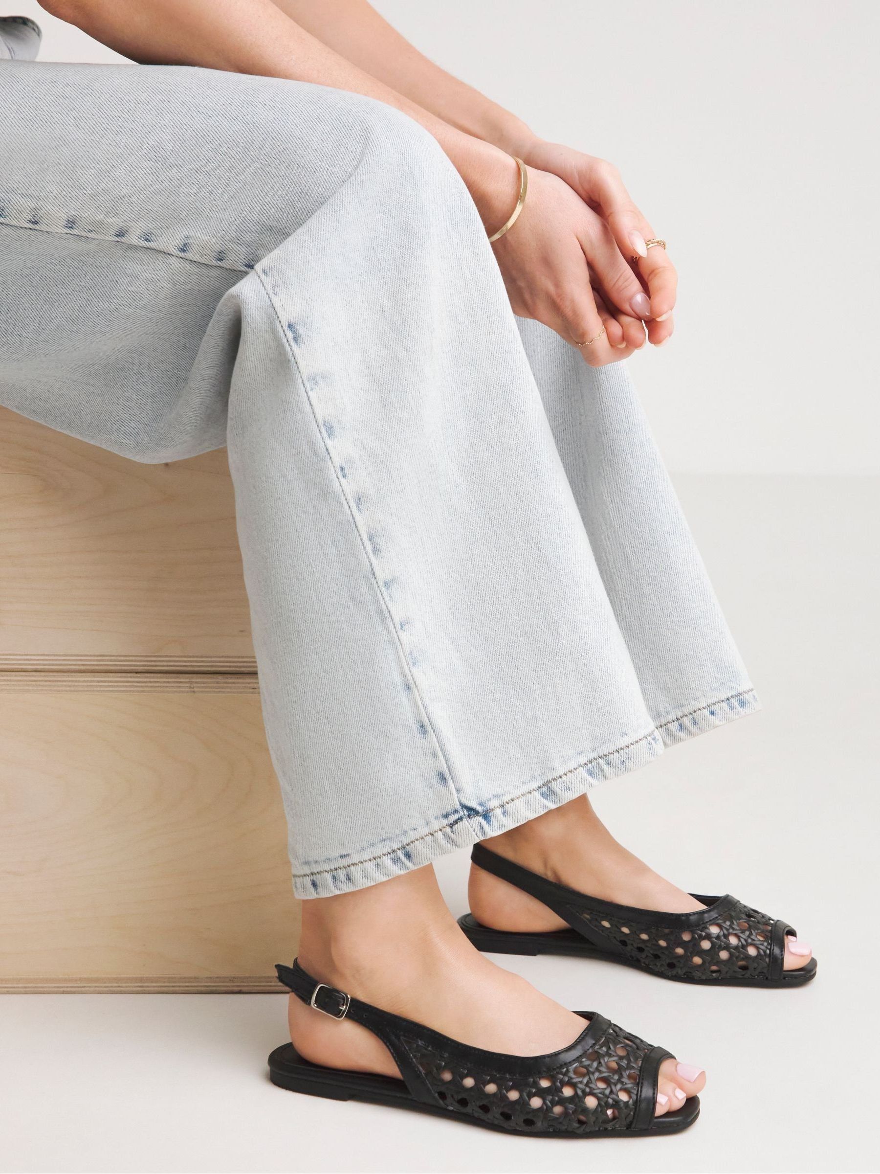 Slingback peep toe shoes outlet
