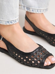 Simply Be Slingback Peep Toe Flat Sandals - Bild 4 von 4