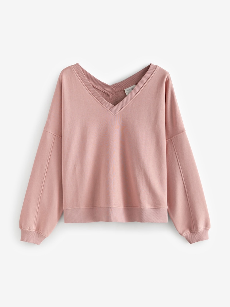 Pink Check Sweatshirt And 100% Cotton Flannel Pyjamas - Image 2 of 5