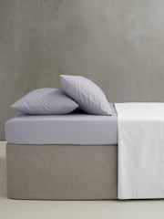 Catherine Lansfield Lilac Percale Fitted Sheet - Image 1 of 2