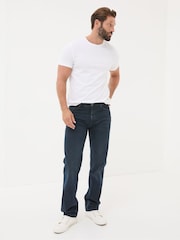 FatFace Denim Dark Blue Straight Fit Jeans - Image 1 of 6