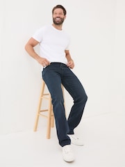FatFace Denim Dark Blue Straight Fit Jeans - Image 3 of 6