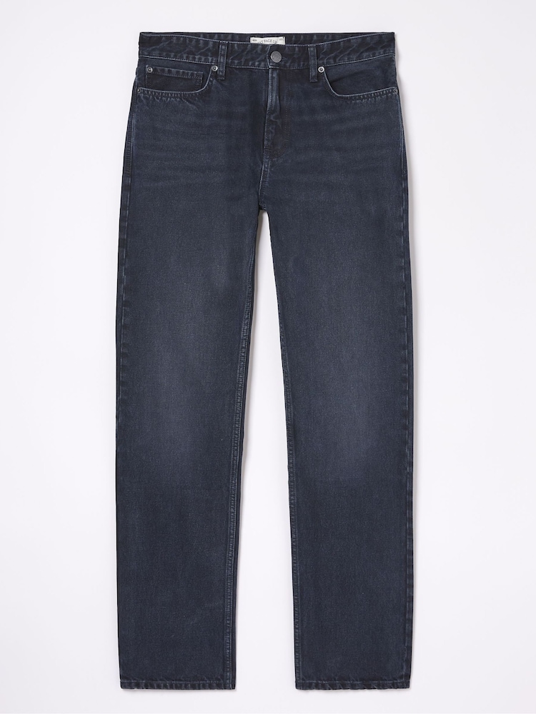 FatFace Denim Dark Blue Straight Fit Jeans - Image 6 of 6