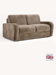 Jay-Be Luxe Velvet Cedar Mink Brown Deco 2 Seater Sofa Bed - Image 2 of 6