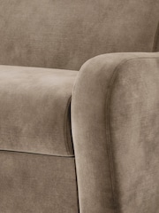Jay-Be Luxe Velvet Cedar Mink Brown Deco 2 Seater Sofa Bed - Image 4 of 6