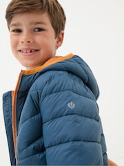 FatFace Harry Blue Hooded Padded Jacket - Image 5 of 8