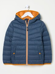 FatFace Harry Blue Hooded Padded Jacket - Image 6 of 8