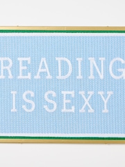 Oliver Bonas Multi Reading Is Sexy Needlepoint Framed Wall Art - Image 3 of 4