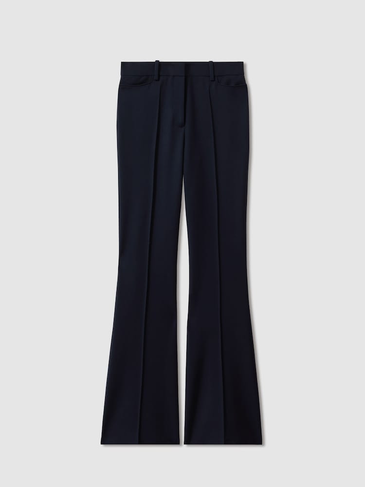 marine - Pantalon de costume Reiss Gabi évasé - Image 2 of 7