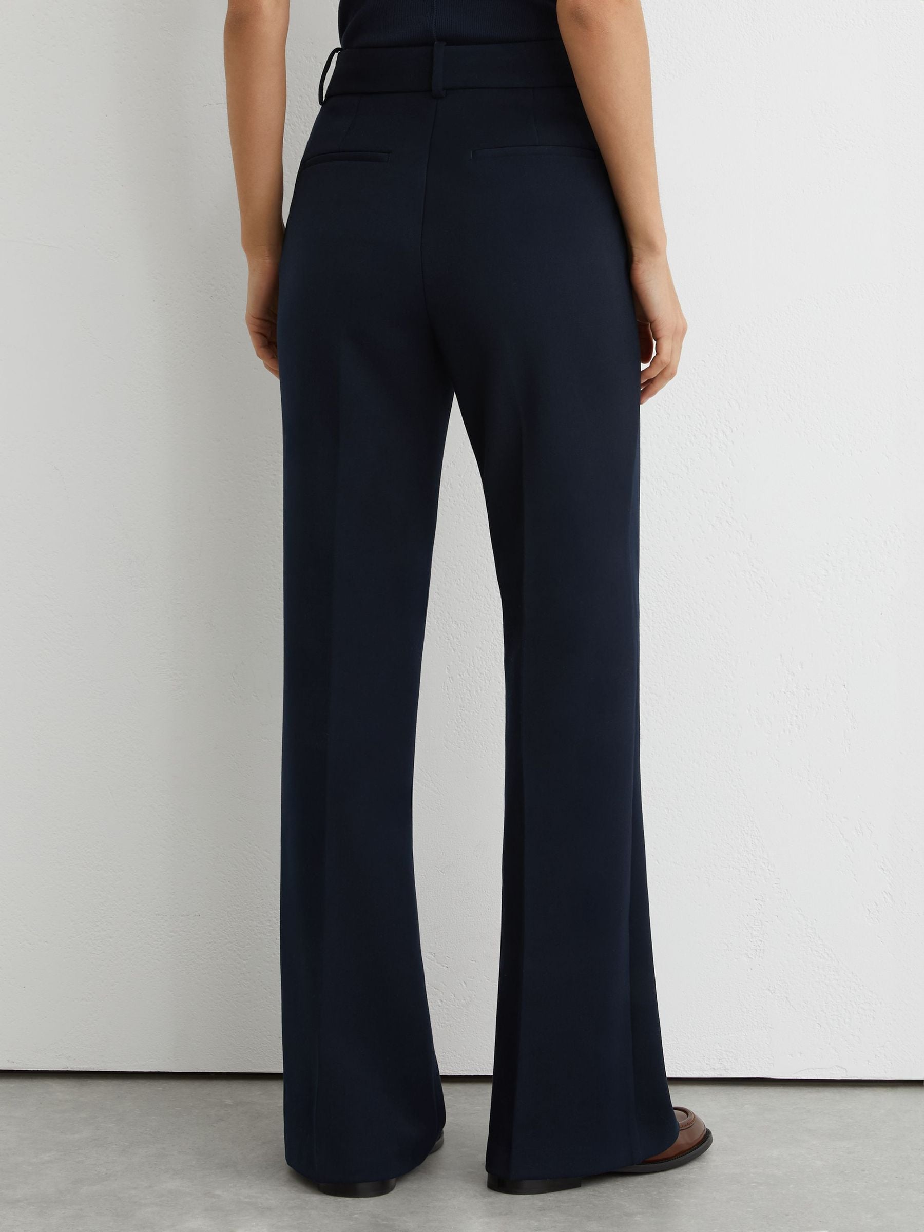 Buy Reiss Navy Gabi Flared Suit Trousers from Next USA