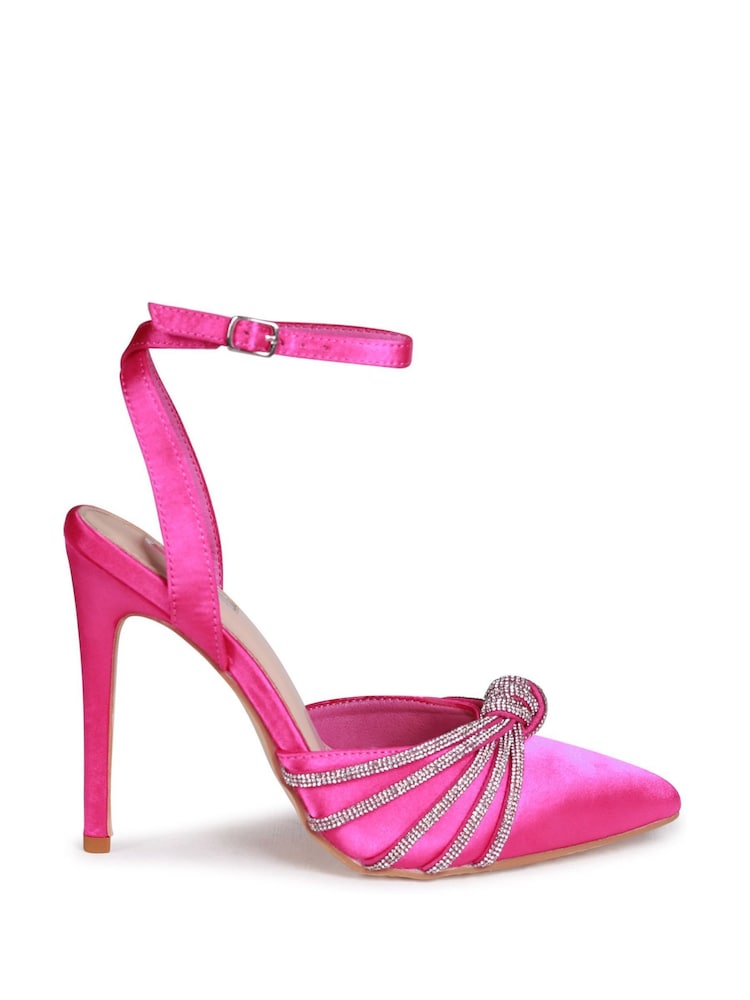 rožnata - Linzi Illuminate Court čevlji z visoko peto With Diamante Knotted Detail - Slika 2 iz 4 rožnata - Linzi Illuminate Court čevlji z visoko peto With Diamante Knotted Detail - Slika 2 iz 4