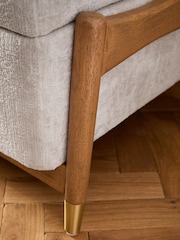 Plush Chenille Natural Oyster Flinton Upholstered Storage Ottoman - Image 5 of 10