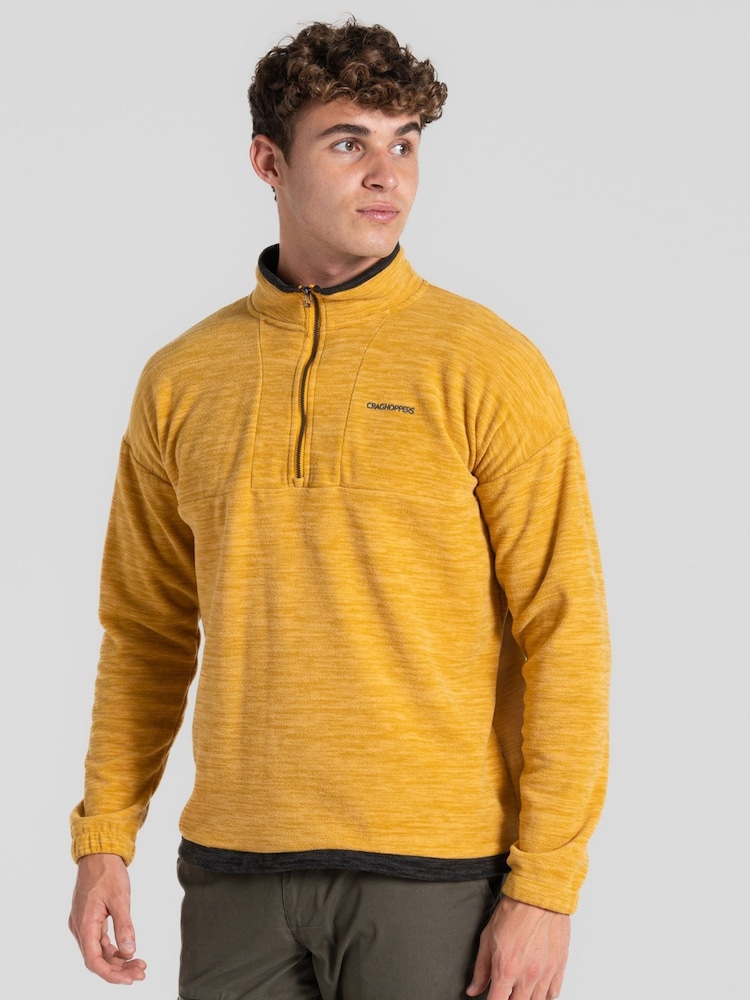Craghoppers Yellow Esk Half Zip Sweat Top - Image 1 of 1 Craghoppers Yellow Esk Half Zip Sweat Top - Image 1 of 1