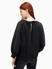 AllSaints Black Ellie Top - Image 2 of 8