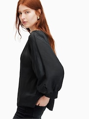 AllSaints Black Ellie Top - Image 5 of 8