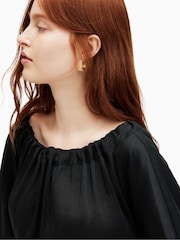 AllSaints Black Ellie Top - Image 6 of 8