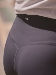 self. Navy High Waist Leggings - Image 4 of 7