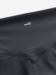 self. Navy High Waist Leggings - Image 6 of 7