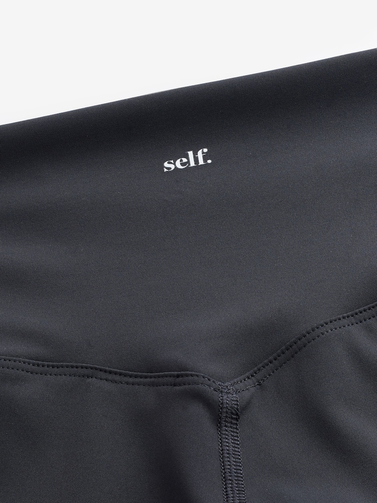 self. Navy High Waist Leggings - Image 6 of 7