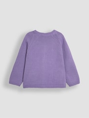 Hada y seta venenosa en color lila morado - JoJo Maman Bébé Mascota en Pocket Cardigan - Imagen 2 de 3