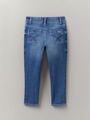 Crew Clothing Blue Plain Cotton Extra Slim Jeans - Image 2 of 3