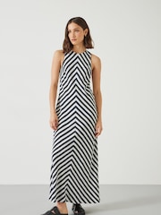 Hush Black Imani Stripe Maxi Dress - Image 1 of 5