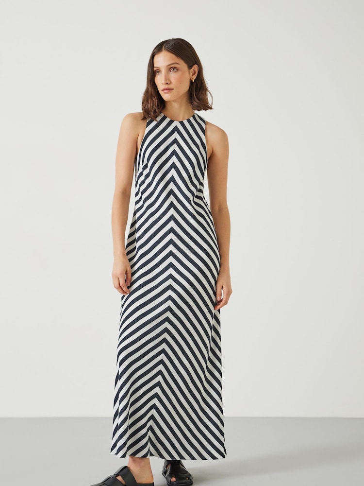 Hush Black Imani Stripe Maxi Dress - Image 1 of 5