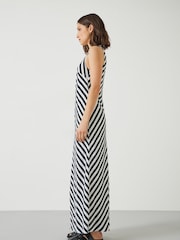 Hush Black Imani Stripe Maxi Dress - Image 4 of 5