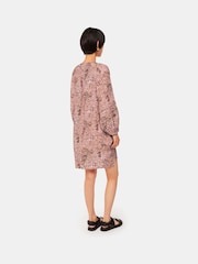 Whistles Pink Animal Print Swirl Cocoon Dress - Image 2 of 5