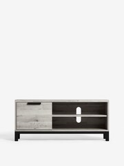 Grey Bronx Oak Effect Slim TV Unit - Image 7 of 15