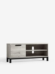 Grey Bronx Oak Effect Slim TV Unit - Image 9 of 15