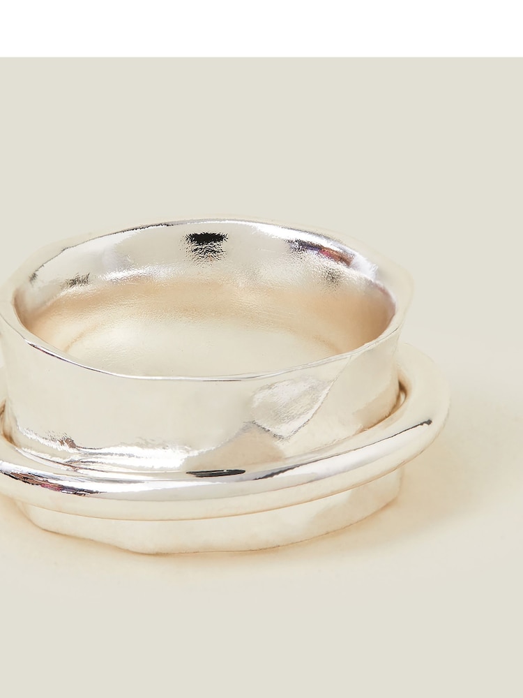 Accessorize Silver Tone Spinner Ring - Image 2 of 3