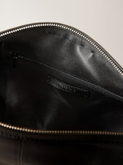 Black Leather Slouch Shoulder Bag - Image 11 of 11