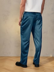 Blue EDIT Satin Trousers - Image 4 of 9