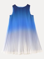 Phase Eight Blue Jessie Ombre Pleat Dress - Image 7 of 7