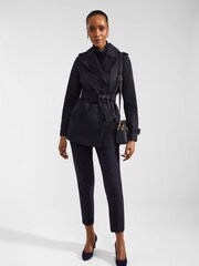 Hobbs Blue Shea Trench Jacket - Image 3 of 4