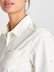Craghoppers Kiwi Long Sleeved White Shirt - Image 3 of 8