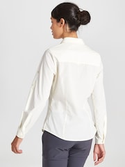 Craghoppers Kiwi Long Sleeved White Shirt - Image 5 of 8