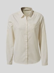 Craghoppers Kiwi Long Sleeved White Shirt - Image 8 of 8
