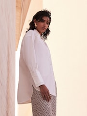 Mint Velvet White 100% Cotton Collared Shirt - Image 2 of 4