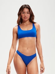 Speedo Blue Womens Quick Drying Convertible Bikini Top - Image 1 of 6