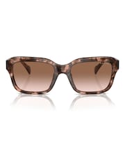 Ralph By Ralph Lauren Ra5312U Rechteckige braune Sonnenbrille - Bild 1 von 5