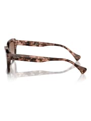 Ralph By Ralph Lauren Ra5312U Rectangle Brown Sunglasses - Image 4 of 5
