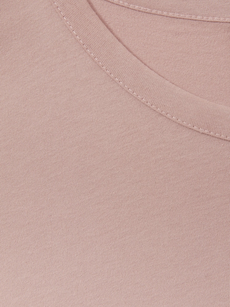 Reiss Washed Pink Melrose Cotton Crew Neck T-Shirt - Image 6 of 6