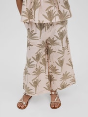 Pantalones de lino y algodón con cordón ajustable Klemee de Reiss - Imagen 3 de 4